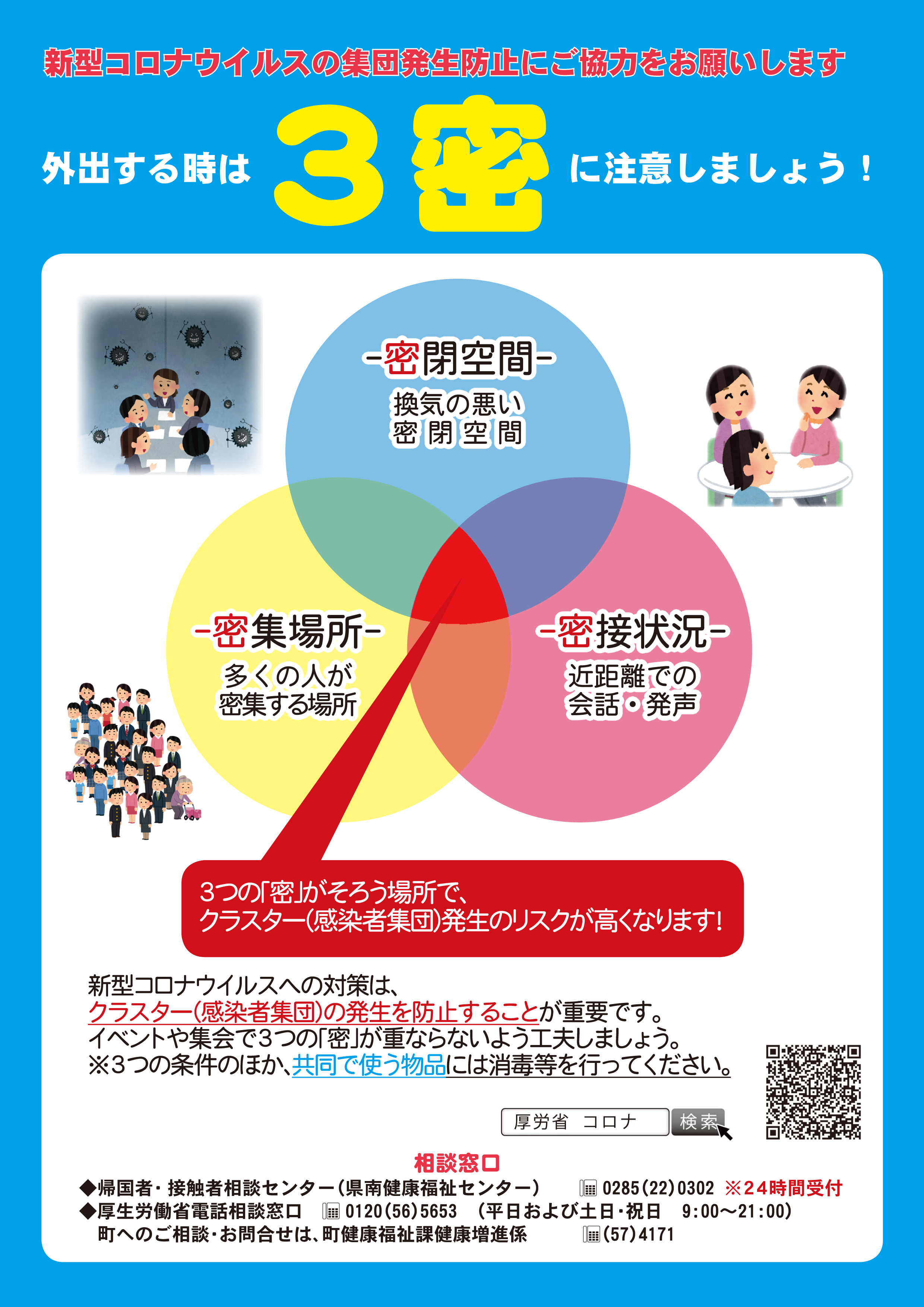 に 場所 密 ならない