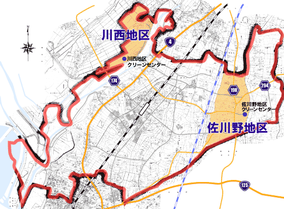 農業集落排水位置図の画像