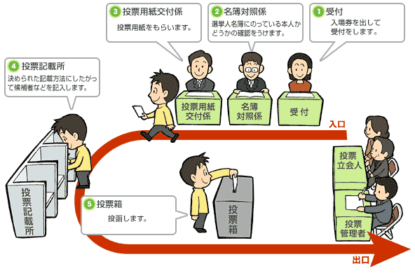 投票手順 図解の画像