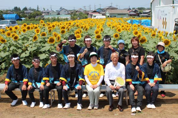 福島県川俣町長と「山木屋太鼓」のみなさん