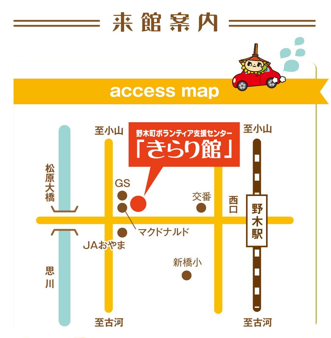 きらり館アクセスマップ