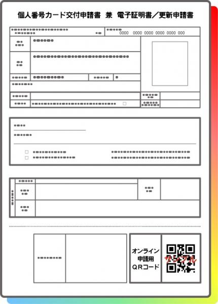 マイナンバー交付申請書