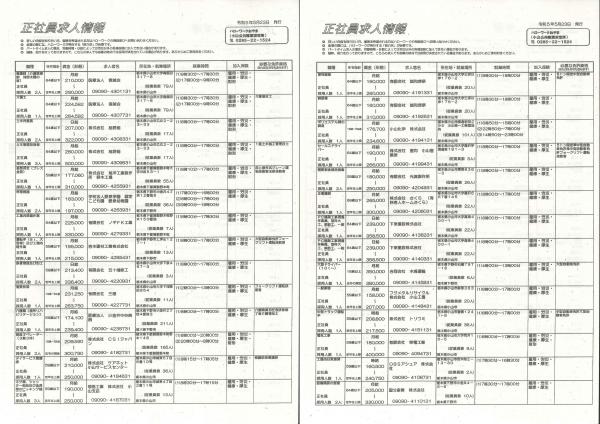 R5.5.23正社員求人